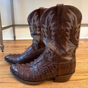 Lucchese Classic Alligator Tail Cowboy Boots